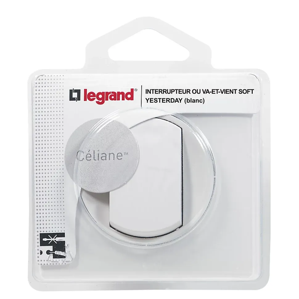 Va&vient 10 A Legrand Céliane blanc 2300W