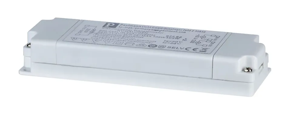 VDE Transfo électronique Flat Halogen AC max. 35-105W 230/12V 105VA Blanc