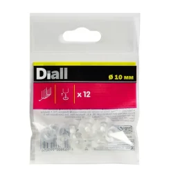 Ventouse Diall 10 mm x12, transparent