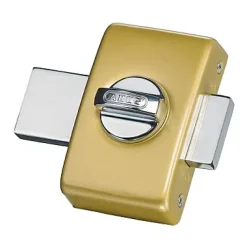 Verrou à bouton clés protégées + plaque Abus ø 23 mm / 45 mm