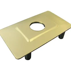 Verrou à bouton clés protégées + plaque Abus ø 23 mm / 45 mm