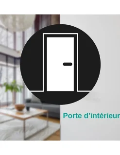 Verrou à bouton Concorde pour porte intérieure, acier, époxy bronze - THIRARD