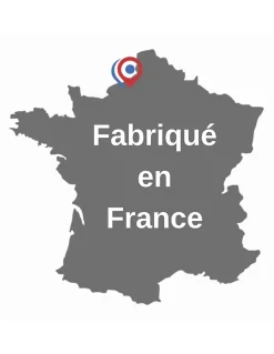 Verrou à bouton Concorde pour porte intérieure, acier, époxy bronze - THIRARD