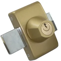 Verrou à bouton sans vis bronze ø23 mm / 45 mm Abus