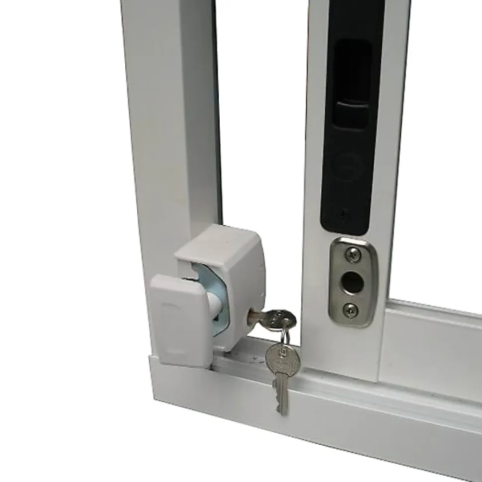 Verrou de fenêtre Abus blanc en saillie