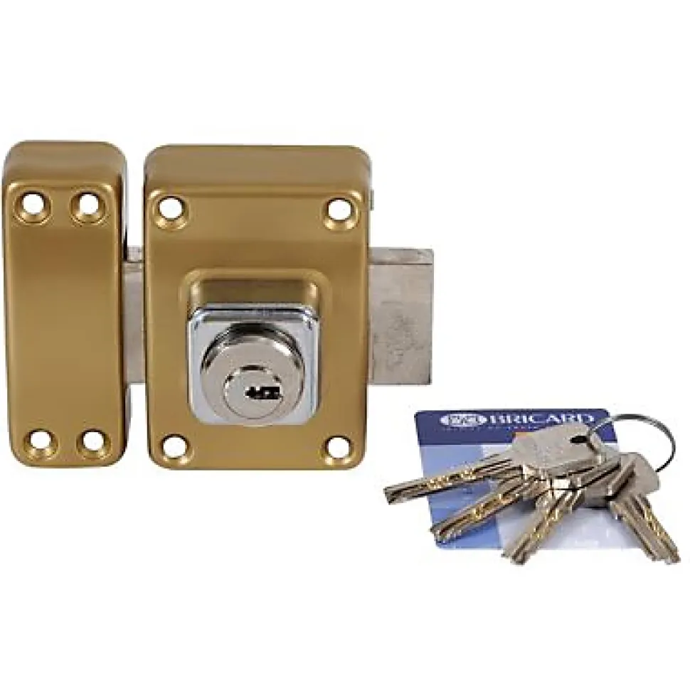 Verrou double entrée ø26 mm L. 45mm Bricard