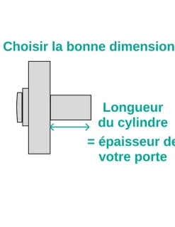 Verrou double entrée Apache pour porte d'entrée, cylindre 40mm, acier, 3 clés, époxy or - THIRARD