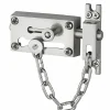 Verrou entrebâilleur à chaînette pour porte d'entrée, nickelé - SP