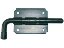 Verrou pistolet ø14 mm - acier zingué blanc