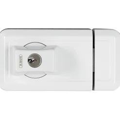 Verrou pour fenêtre Abus blanc avec cales pour fixation de la gâche inclus