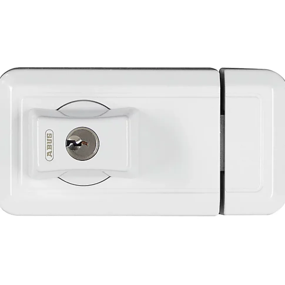 Verrou pour fenêtre Abus blanc avec cales pour fixation de la gâche inclus
