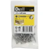 Vis à bois cylindrique en acier inoxydable A4 pozidriv 4x25 mm - 20 pièces