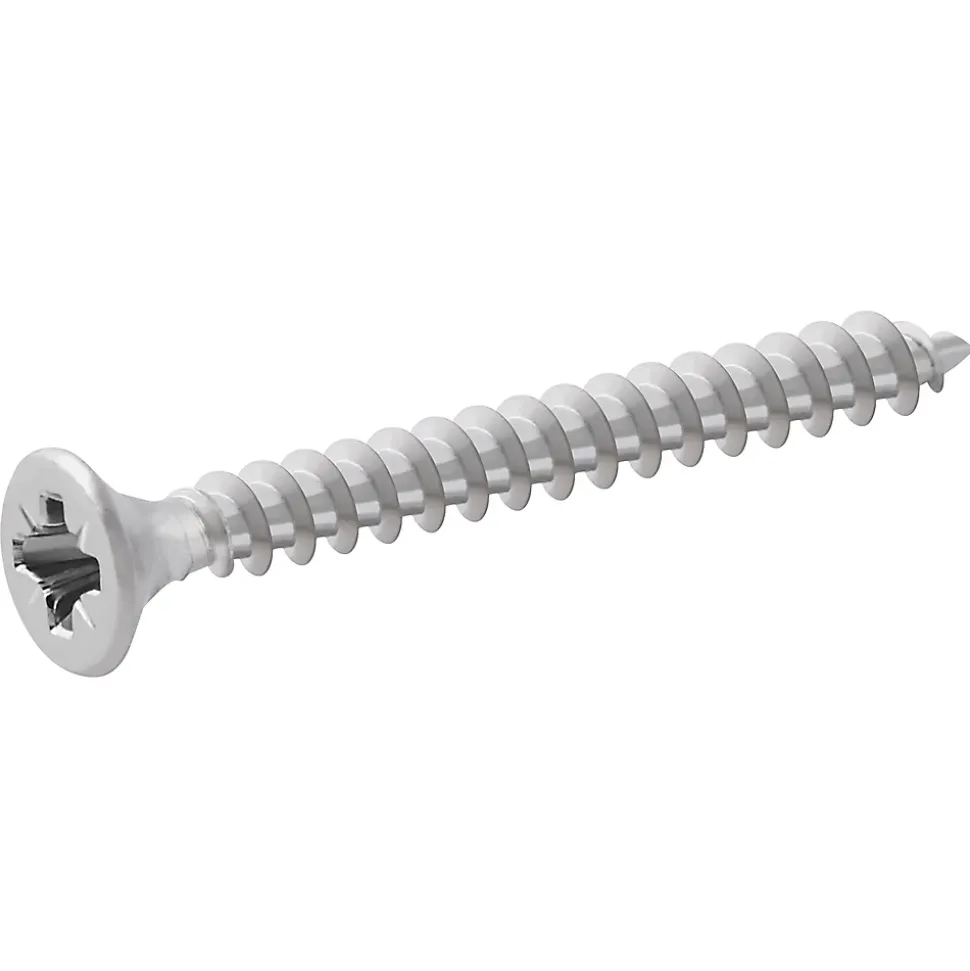 Vis à bois en acier inoxydable A2 pozidriv 4x40 mm - 200 pièces