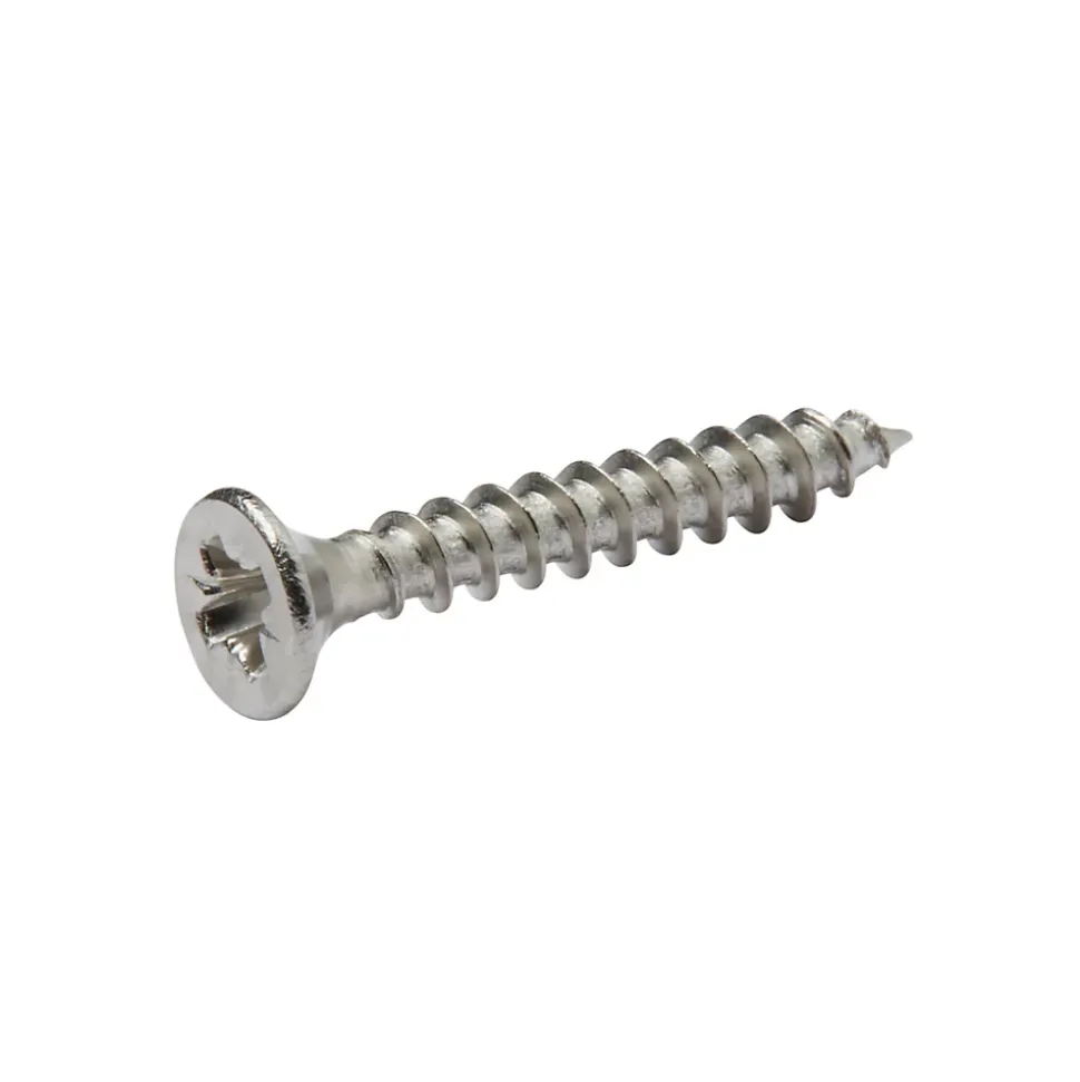 Vis à bois en acier inoxydable A2 pozidriv 3.5x25 mm - 20 pièces