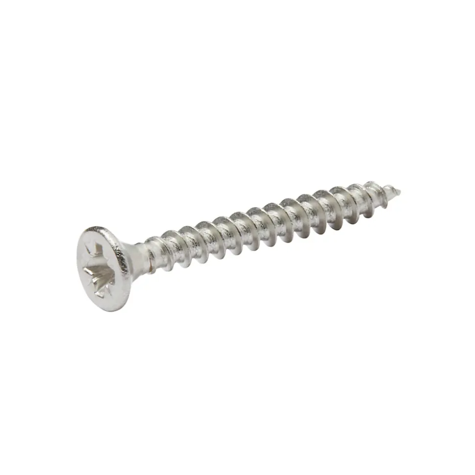 Vis à bois en acier inoxydable A2 pozidriv 3.5x30 mm - 20 pièces