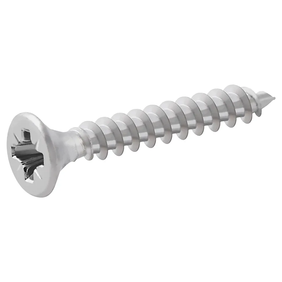 Vis à bois en acier inoxydable A2 pozidriv 5x40 mm - 200 pièces