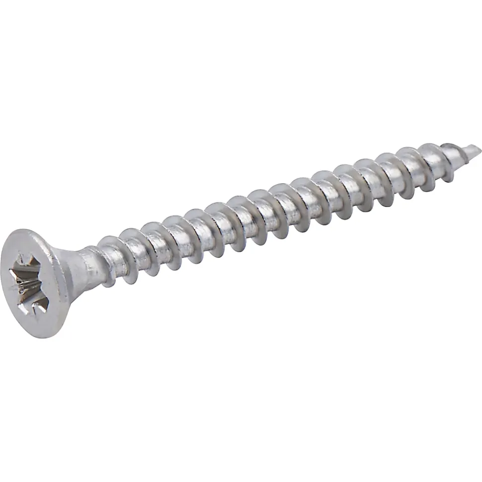 Vis à bois en acier inoxydable A2 pozidriv 4x40 mm - 500 pièces