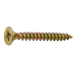 Vis à bois et agglo 6 x 55 mm tête fraisée POZIDRIV (boîte de 200)