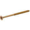 Vis à bois pozidriv tête fraisée zinguée jaune 6x90 mm - 100 pièces