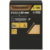 Vis à bois Turbodrive Premium pozidriv zinguée jaune 3.5x40 mm - 100 pièces