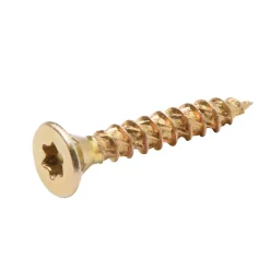 Vis à bois Turbodrive Premium torx zinguée jaune 4x25 mm - 100 pièces