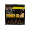 Vis à bois Turbodrive Premium pozidriv zinguée jaune 4x16 mm - 20 pièces
