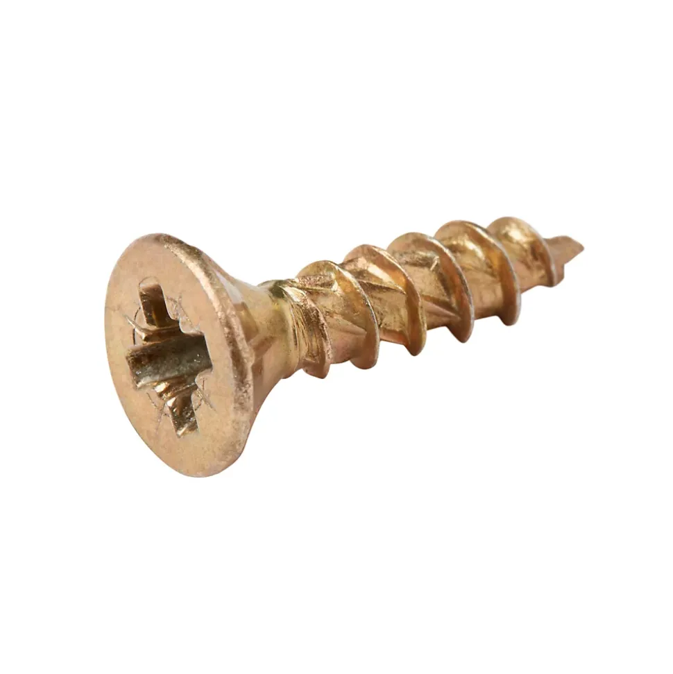 Vis à bois Turbodrive Premium pozidriv zinguée jaune 4x16 mm - 20 pièces
