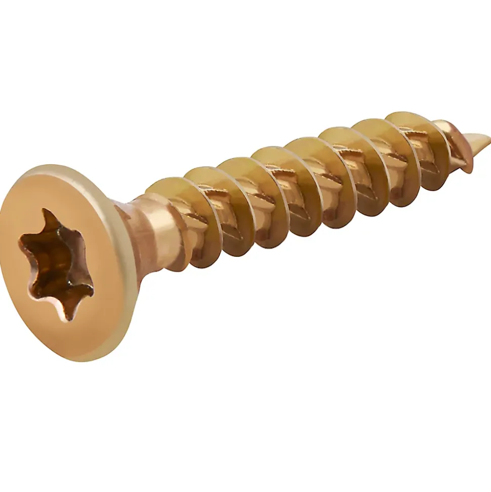 Vis à bois Turbodrive Premium torx zinguée jaune 3.5x20 mm - 100 pièces