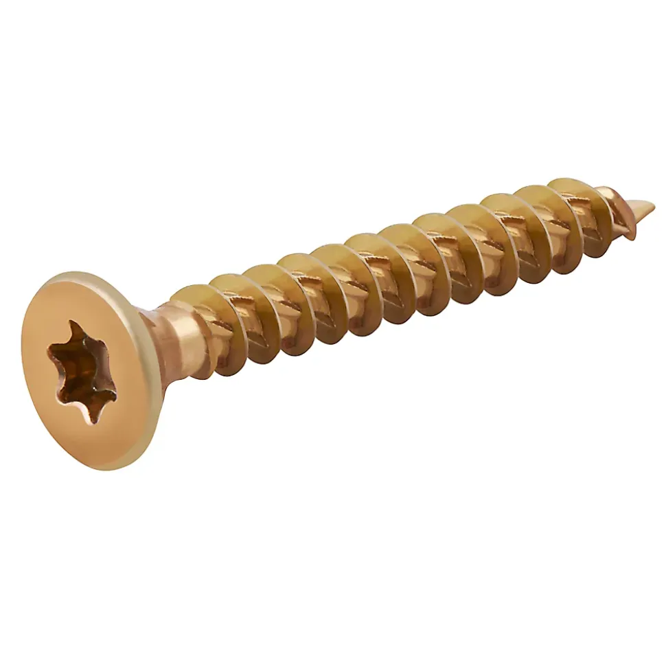 Vis à bois Turbodrive Premium torx zinguée jaune 3.5x25 mm - 100 pièces