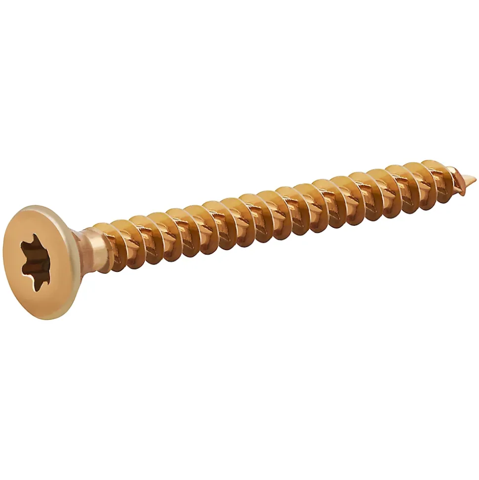Vis à bois Turbodrive Premium torx zinguée jaune 5x50 mm - 500 pièces