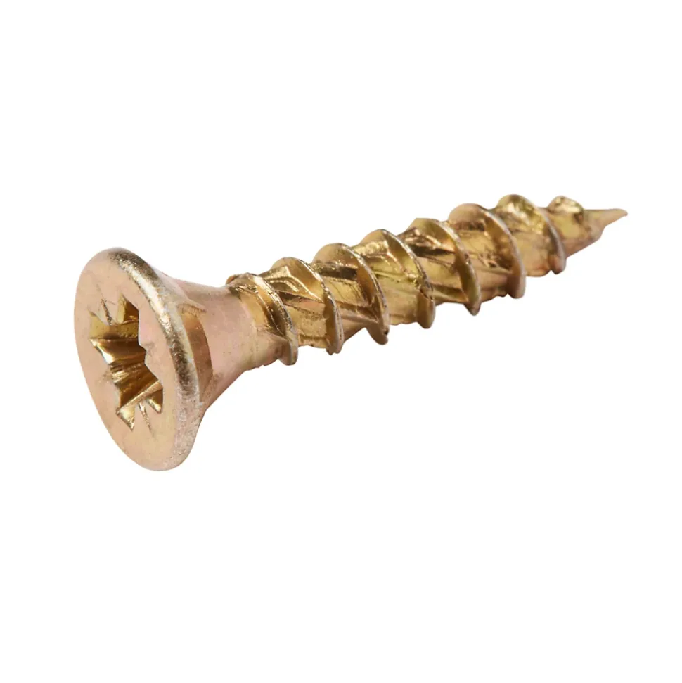 Vis à bois Turbodrive Premium pozidriv zinguée jaune 4x20 mm - 20 pièces