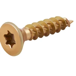 Vis à bois Turbodrive Premium torx zinguée jaune 5x25 mm - 100 pièces