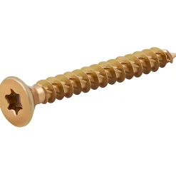 Vis à bois Turbodrive Premium torx zinguée jaune 5x40 mm - 100 pièces