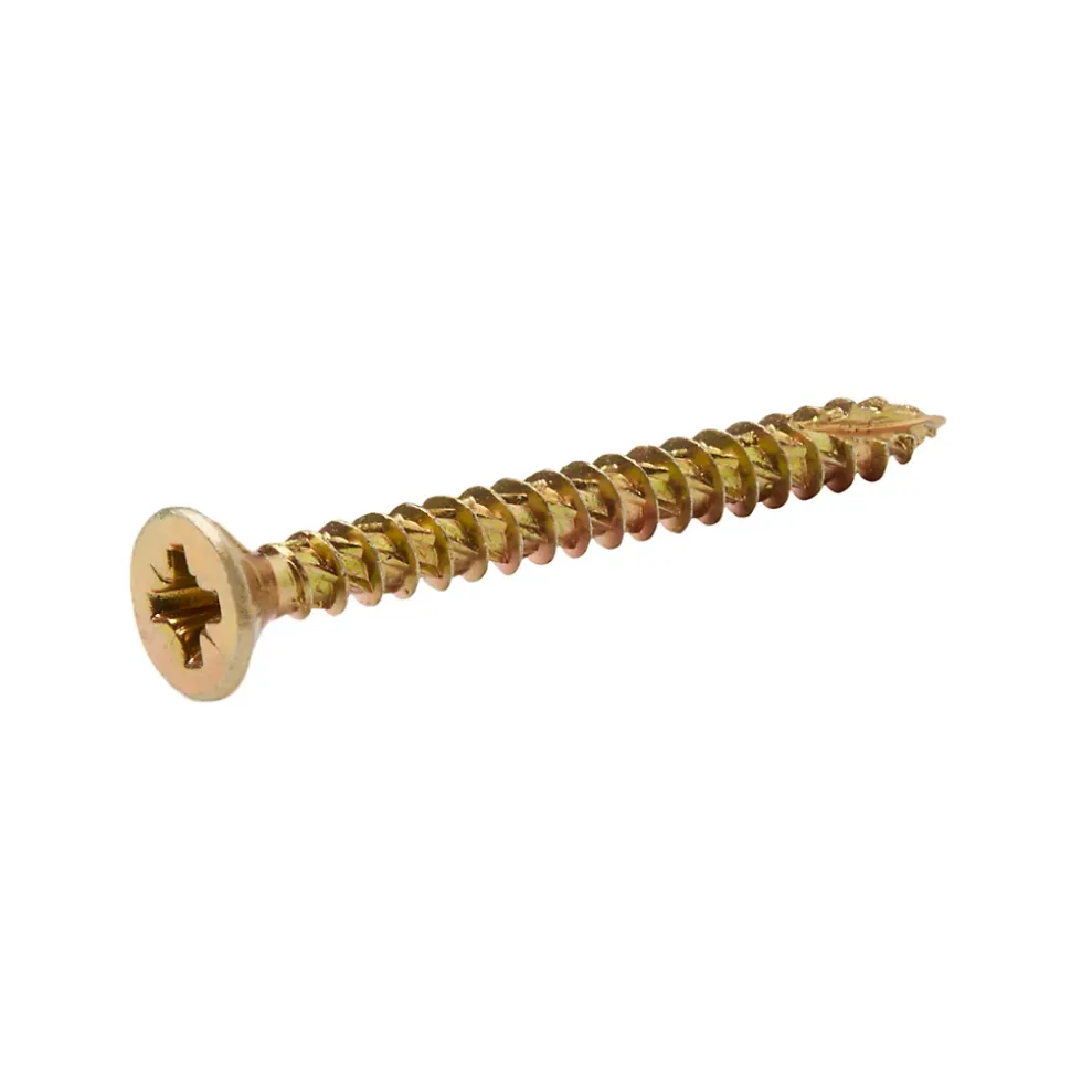 Vis à bois Turbodrive Premium pozidriv zinguée jaune 6x60 mm - 20 pièces