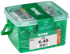 Vis à bois Wirox Spax torx A9J 4x45mm - 450 pièces