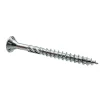 Vis à bois zinguée blanc - tête fraisée - filetage partiel - empreinte torx - pointe anti-fendage 8 x 120 - Boîte de 50