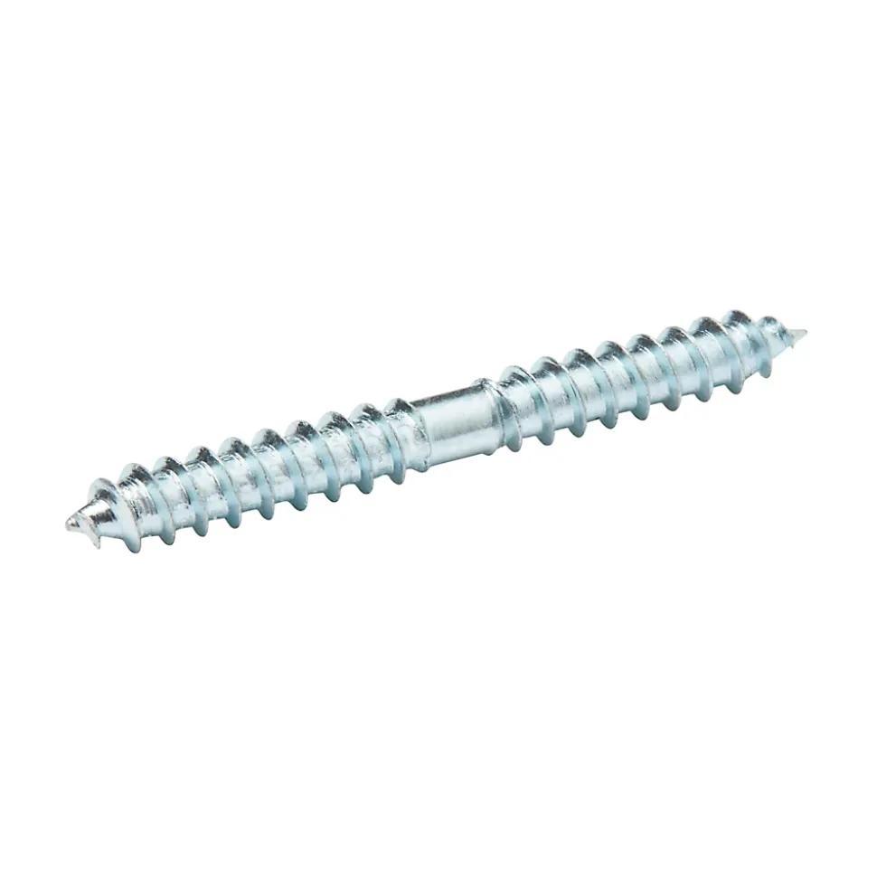 Vis à double filetage (bois/bois) 4x40 zingués mm - 5 pièces