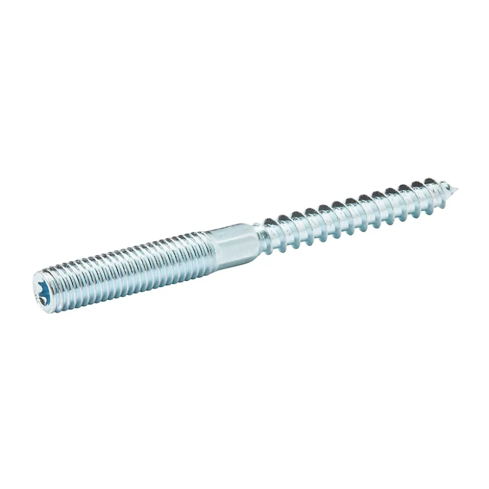 Vis à double filetage (métal/bois) 10x100 zingués mm - 5 pièces