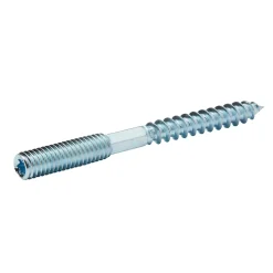 Vis à double filetage (métal/bois) 6x60 zingués mm - 5 pièces