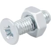 Vis à métaux en acier zingué 3 x 10 mm - 20 pièces
