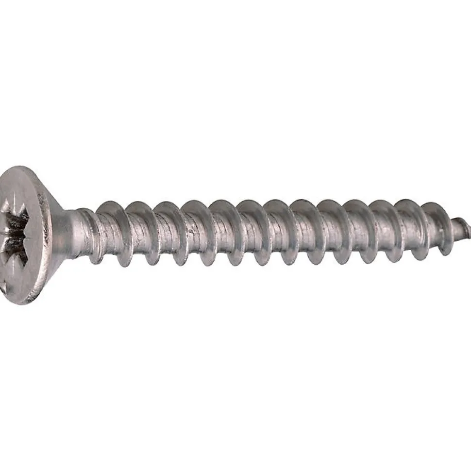 Vis agglo - Acton - Tête fraisée - PZ - Inox A2 - 6 x 40 mm - Boîte de 100