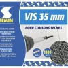 Vis Auto Perceuse 35 mm Semin - Fixation des Plaques de Plâtre sur l'Ossature - Intérieur - Boîte de 1000 Pièces (Lot de 2000)