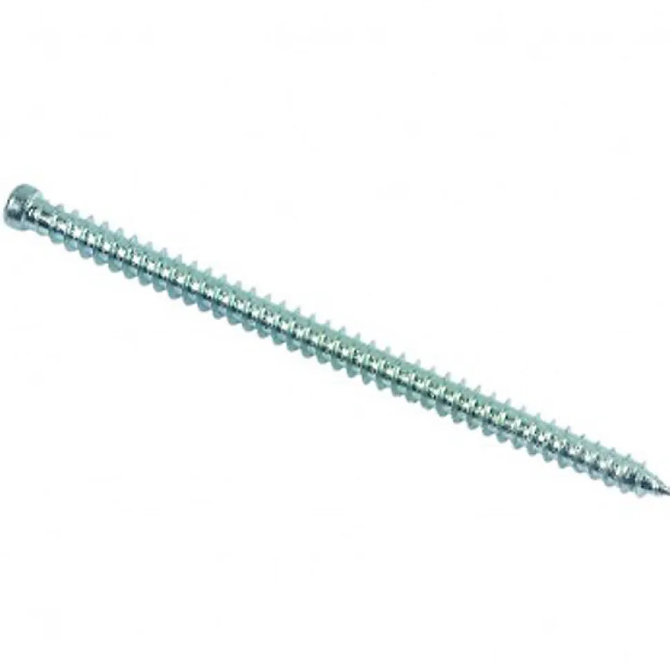 Vis béton pour fixation de châssis tête cylindrique réduite Torx T30 Zingué - 7,5 x 82 mm- Vendu par 200