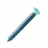 Vis béton pour fixation de châssis tête fraisée empreinte Torx T30 Zingué laqué blanc - 7,5 x 112 mm- Vendu par 100