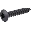 Vis de charnière zinguée noire 3,5x40 mm - 20 pièces