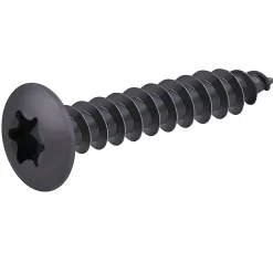 Vis de charnière zinguée noire 3,5x40 mm - 20 pièces