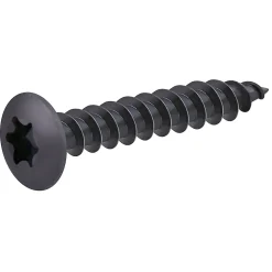 Vis de charnière zinguée noire 7x40 mm - 200 pièces