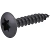 Vis de charnière zinguée noire 6x30 mm - 200 pièces
