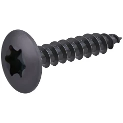 Vis de charnière zinguée noire 6x30 mm - 200 pièces