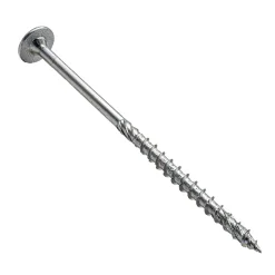 Vis de construction bois Klimas à tête large Torx zinguées blanches 5 x 40 mm 400 pcs